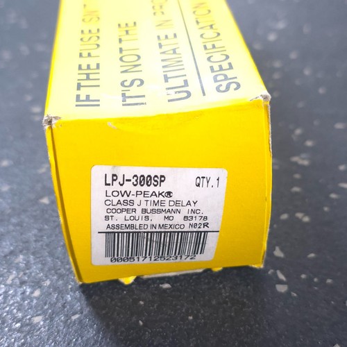 Cooper bussmann lpj - cooper, lpj-300sp
