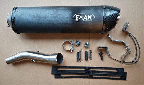 Exan carbon cap nero - cap, scarico